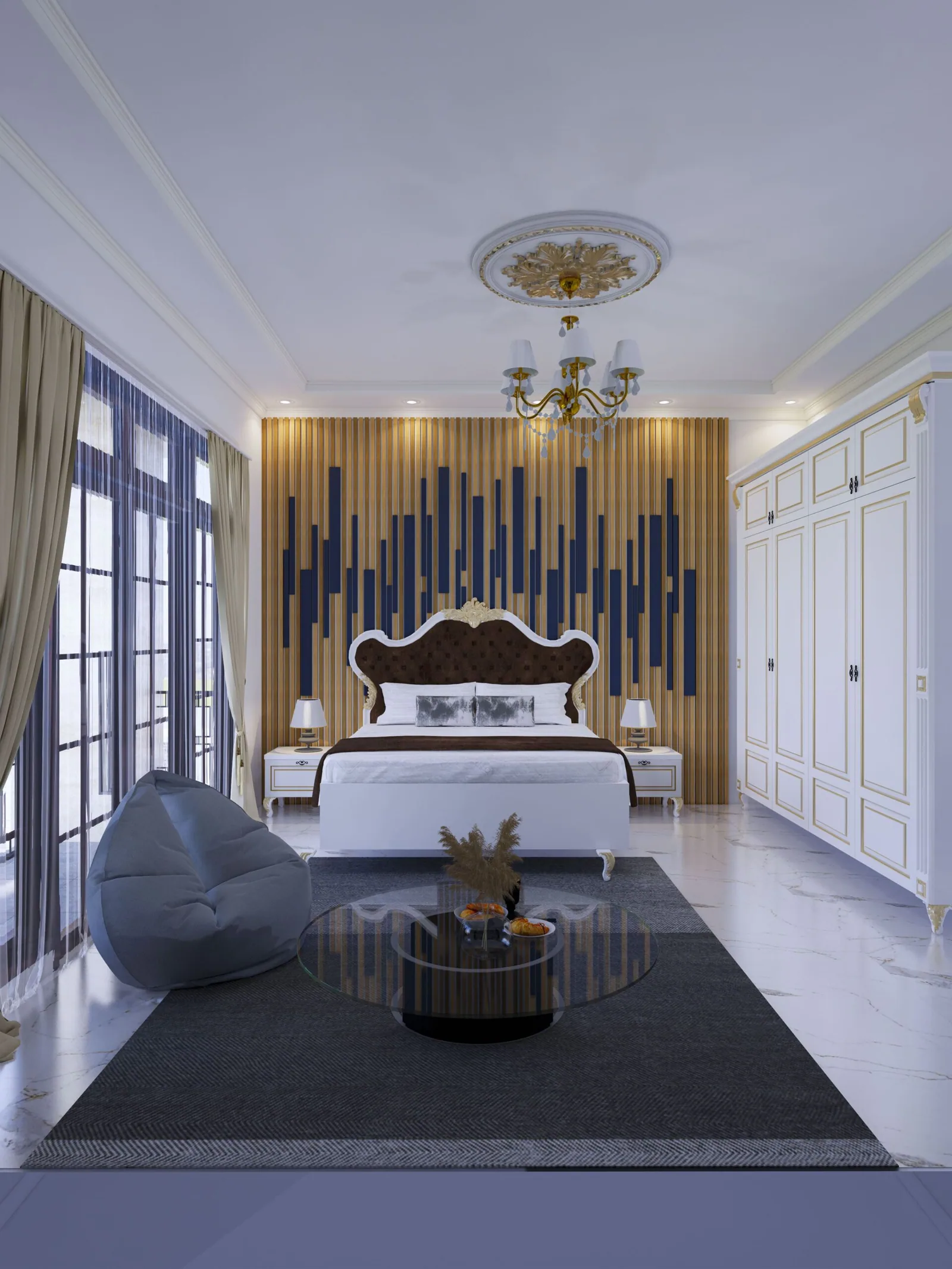 Render kamar tidur utama Fatih Bogor Lakeside