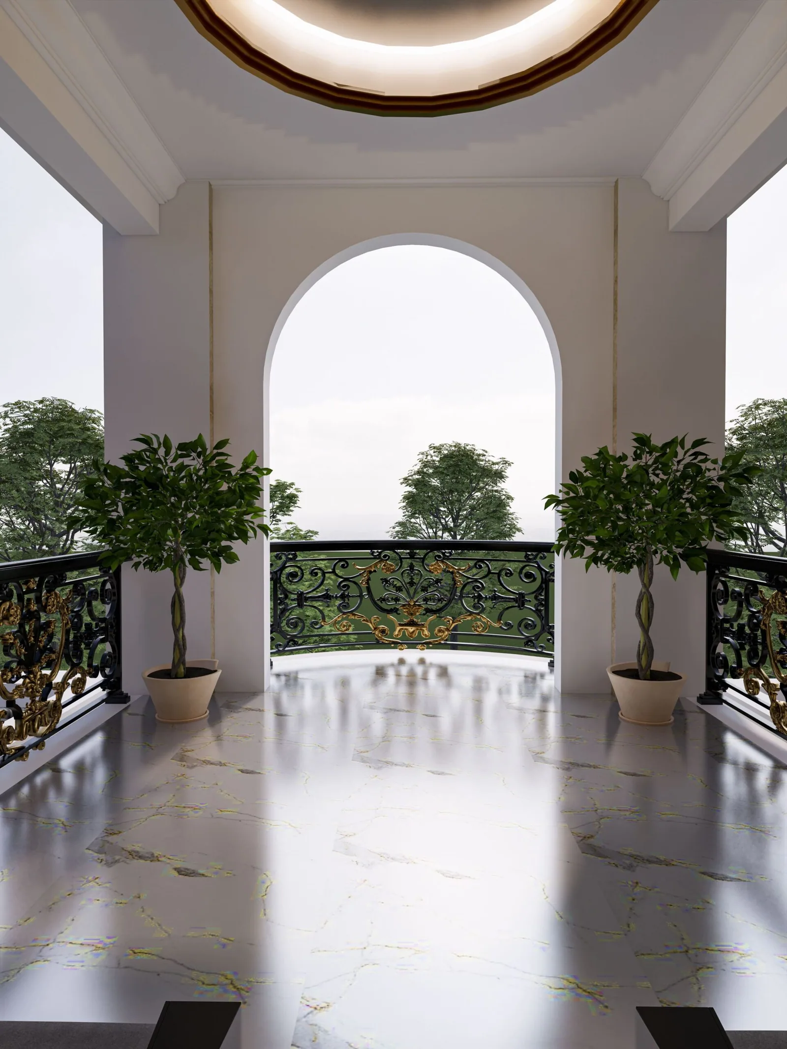 Render balkon depan Fatih Bogor Lakeside